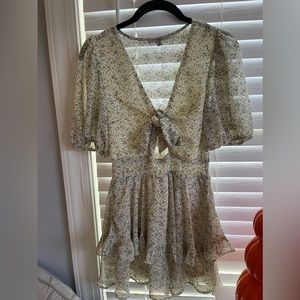 Papaya floral Romper